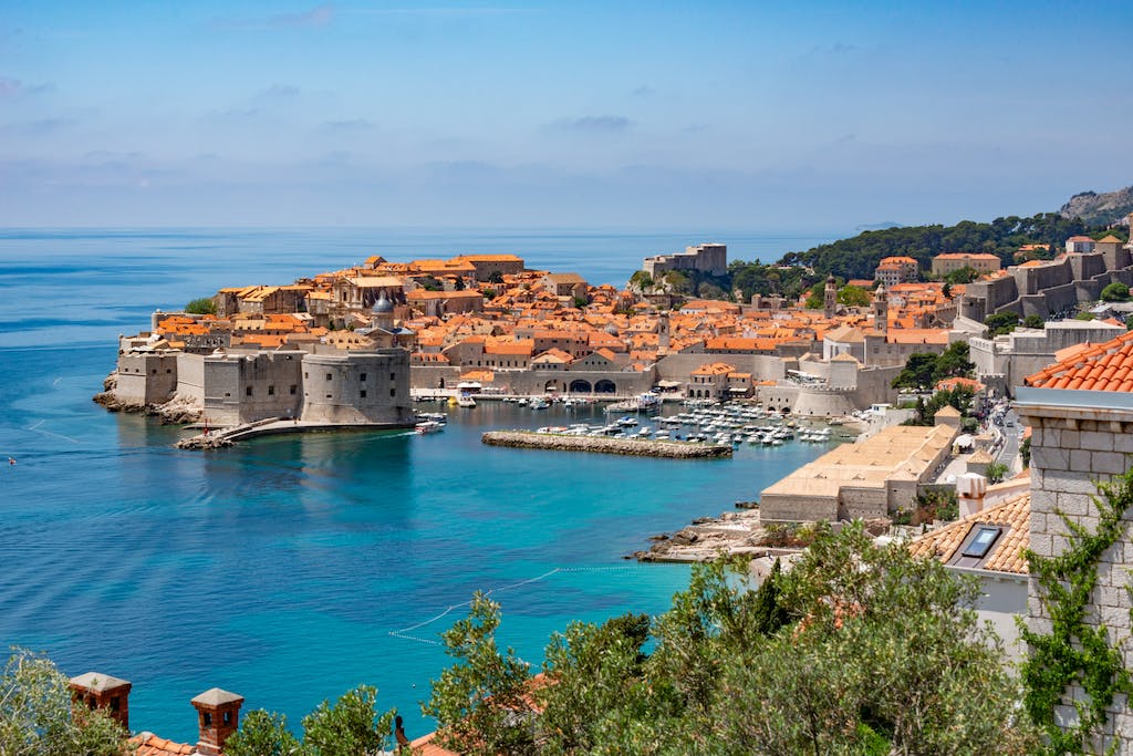 Bay with a Marina in the City of Dubrovnik